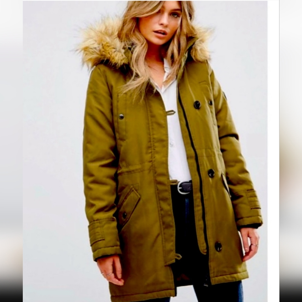Vero moda olive green coat